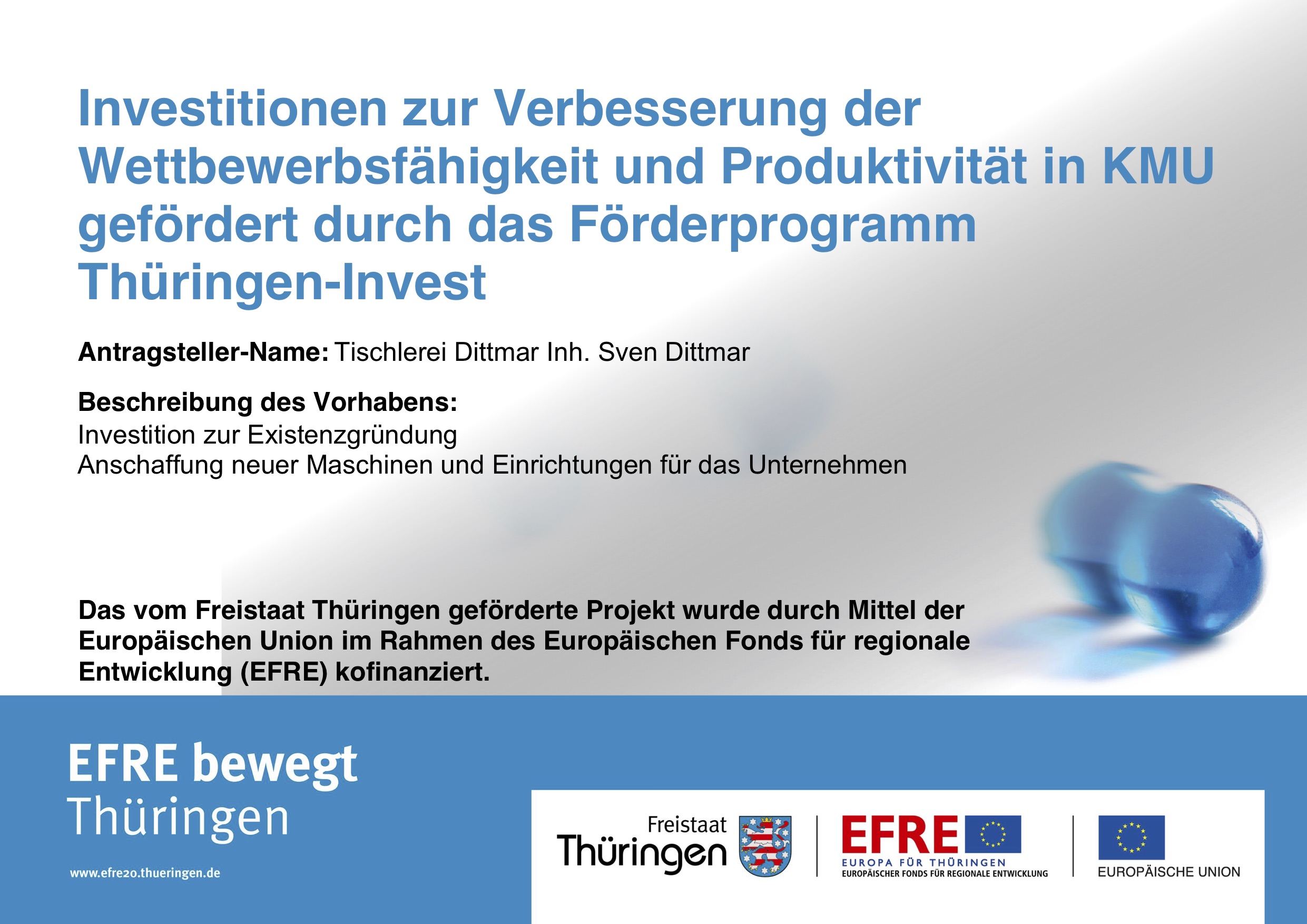 Förderprogramm Thüringen-Invest